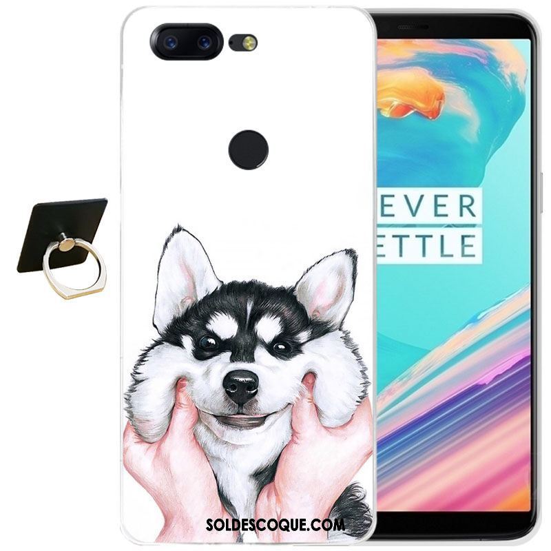 Coque Oneplus 5t Fluide Doux Silicone Étui Transparent Dessin Animé Pas Cher