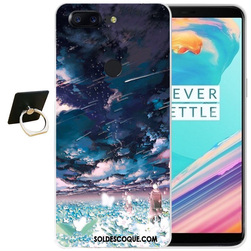 Coque Oneplus 5t Fluide Doux Silicone Étui Transparent Dessin Animé Pas Cher