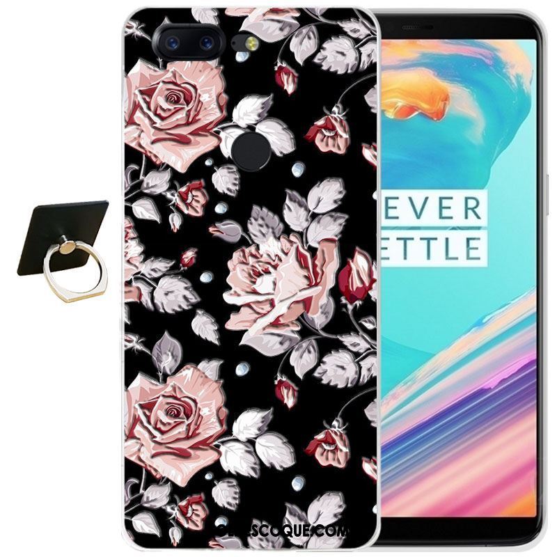 Coque Oneplus 5t Fluide Doux Silicone Étui Transparent Dessin Animé Pas Cher