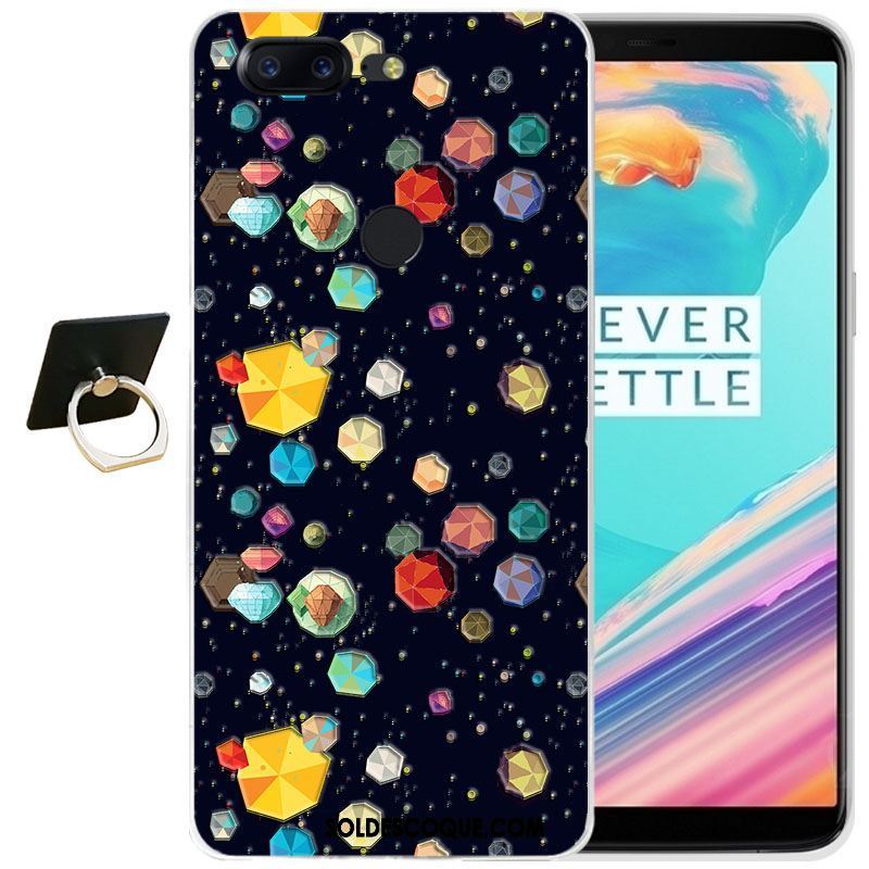 Coque Oneplus 5t Fluide Doux Silicone Étui Transparent Dessin Animé Pas Cher