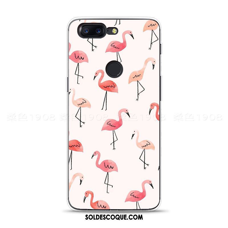 Coque Oneplus 5t Fluide Doux Téléphone Portable Gaufrage Tout Compris Incassable Pas Cher