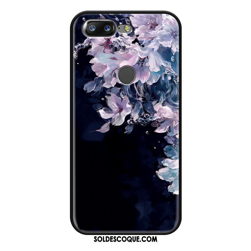 Coque Oneplus 5t Gaufrage Mode Protection Luxe Fleur Pas Cher