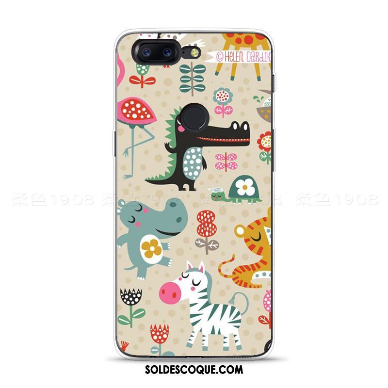 Coque Oneplus 5t Gaufrage Téléphone Portable Dessin Animé Tout Compris Crocodile Housse En Vente