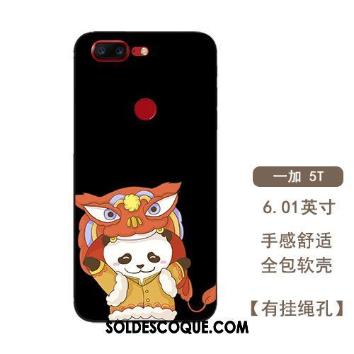 Coque Oneplus 5t Noir Personnalité Style Chinois Mignonne Amoureux France