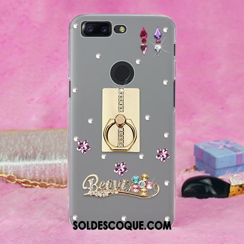 Coque Oneplus 5t Ornements Suspendus Strass Étui Fluide Doux Téléphone Portable Housse En Vente