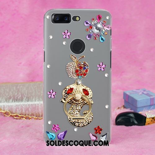 Coque Oneplus 5t Ornements Suspendus Strass Étui Fluide Doux Téléphone Portable Housse En Vente