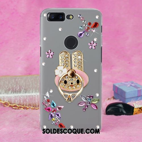 Coque Oneplus 5t Ornements Suspendus Strass Étui Fluide Doux Téléphone Portable Housse En Vente