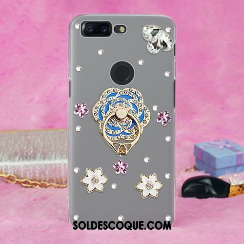 Coque Oneplus 5t Ornements Suspendus Strass Étui Fluide Doux Téléphone Portable Housse En Vente