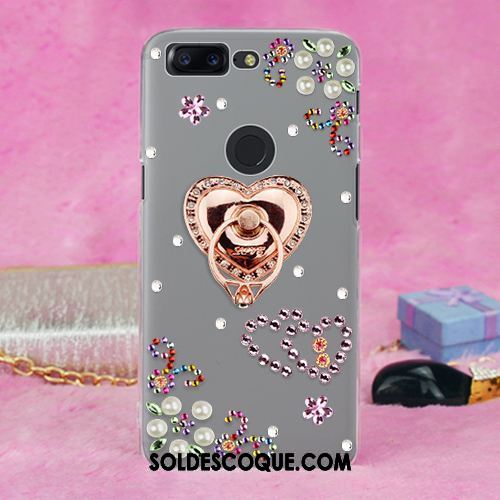 Coque Oneplus 5t Ornements Suspendus Strass Étui Fluide Doux Téléphone Portable Housse En Vente