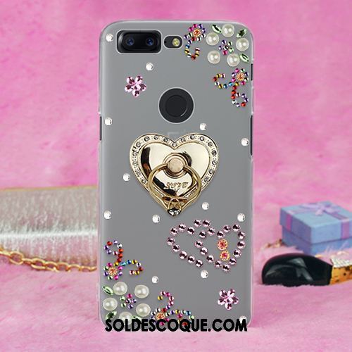 Coque Oneplus 5t Ornements Suspendus Strass Étui Fluide Doux Téléphone Portable Housse En Vente