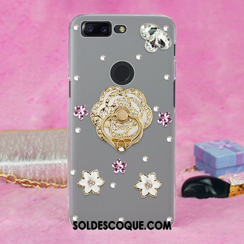 Coque Oneplus 5t Ornements Suspendus Strass Étui Fluide Doux Téléphone Portable Housse En Vente