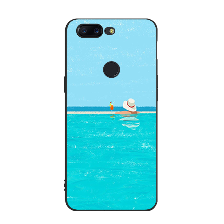 Coque Oneplus 5t Paysage Étui Plage Téléphone Portable Protection Pas Cher