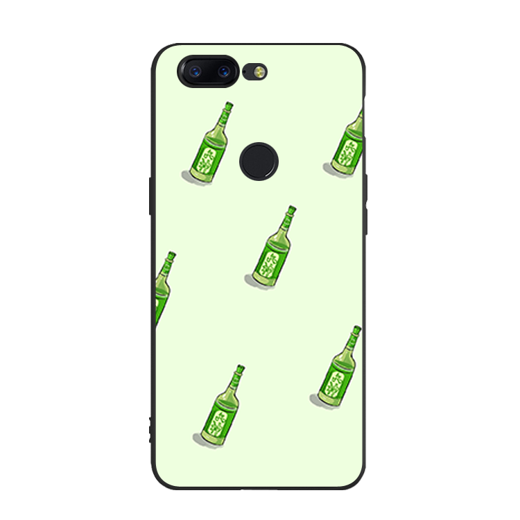 Coque Oneplus 5t Protection Silicone Vert Étui Personnalité Pas Cher