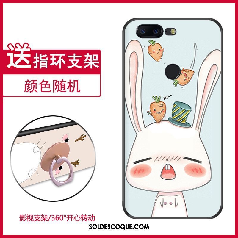 Coque Oneplus 5t Tout Compris Étui Rose Dessin Animé Incassable Pas Cher