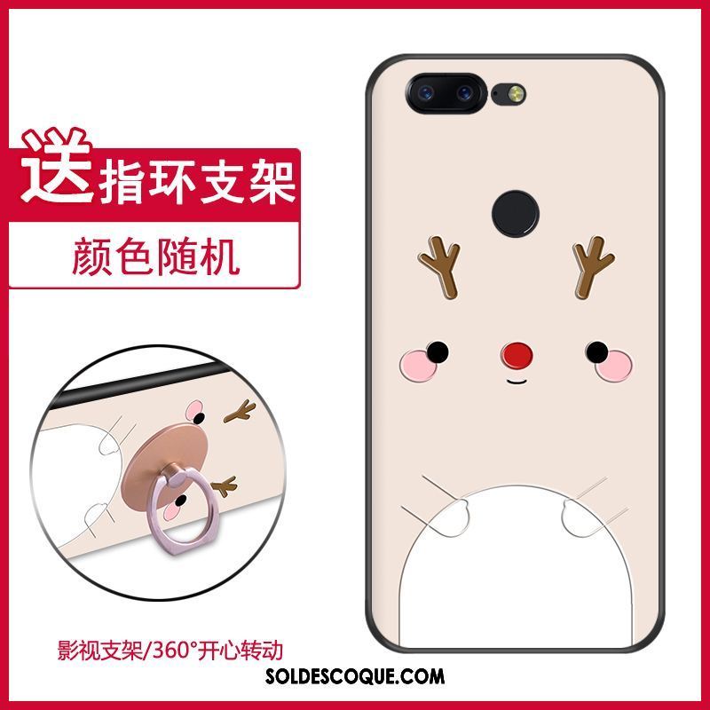 Coque Oneplus 5t Tout Compris Étui Rose Dessin Animé Incassable Pas Cher