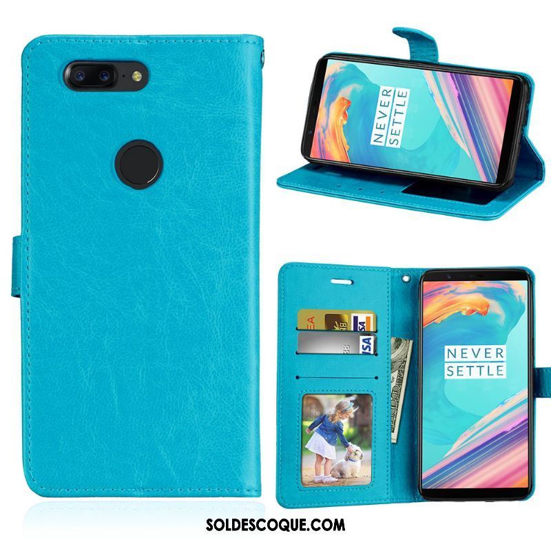 Coque Oneplus 5t Téléphone Portable Silicone Portefeuille Vert Protection En Ligne