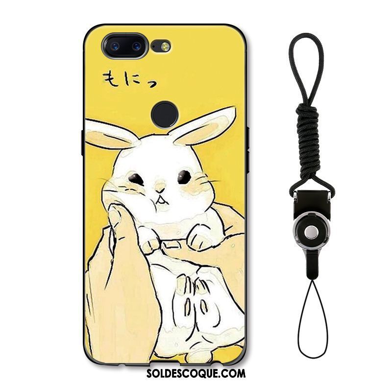 Coque Oneplus 5t Téléphone Portable Étui Créatif Jaune Lapin Pas Cher