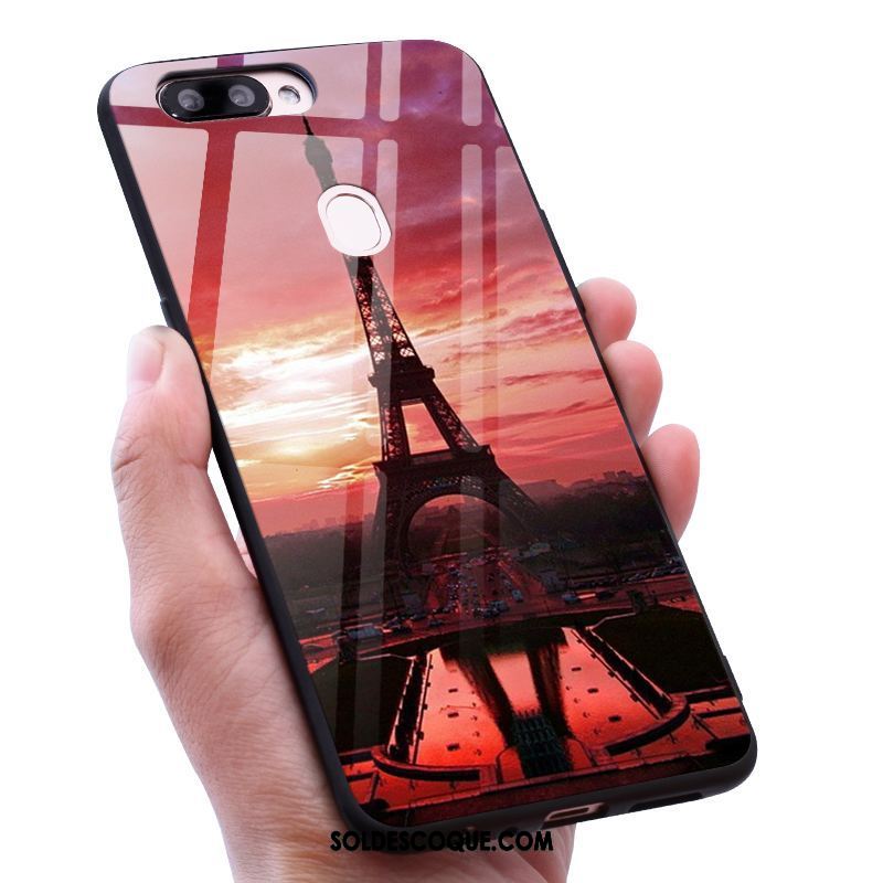 Coque Oneplus 5t Verre Trempé Europe Miroir Créatif Vent Soldes