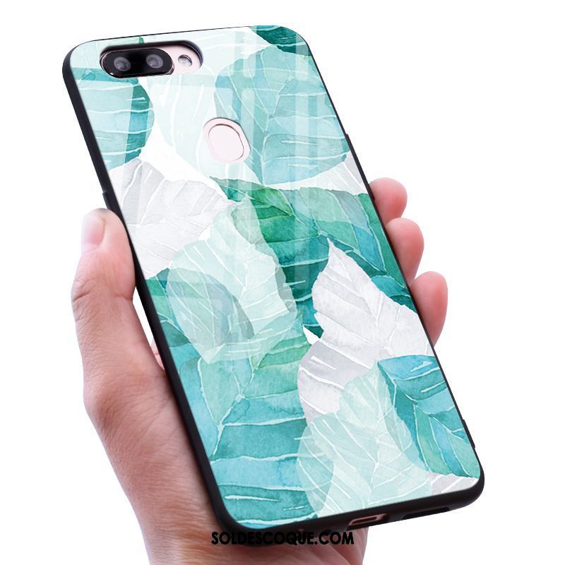 Coque Oneplus 5t Vert Personnalité Verre Trempé Net Rouge Clair En Ligne