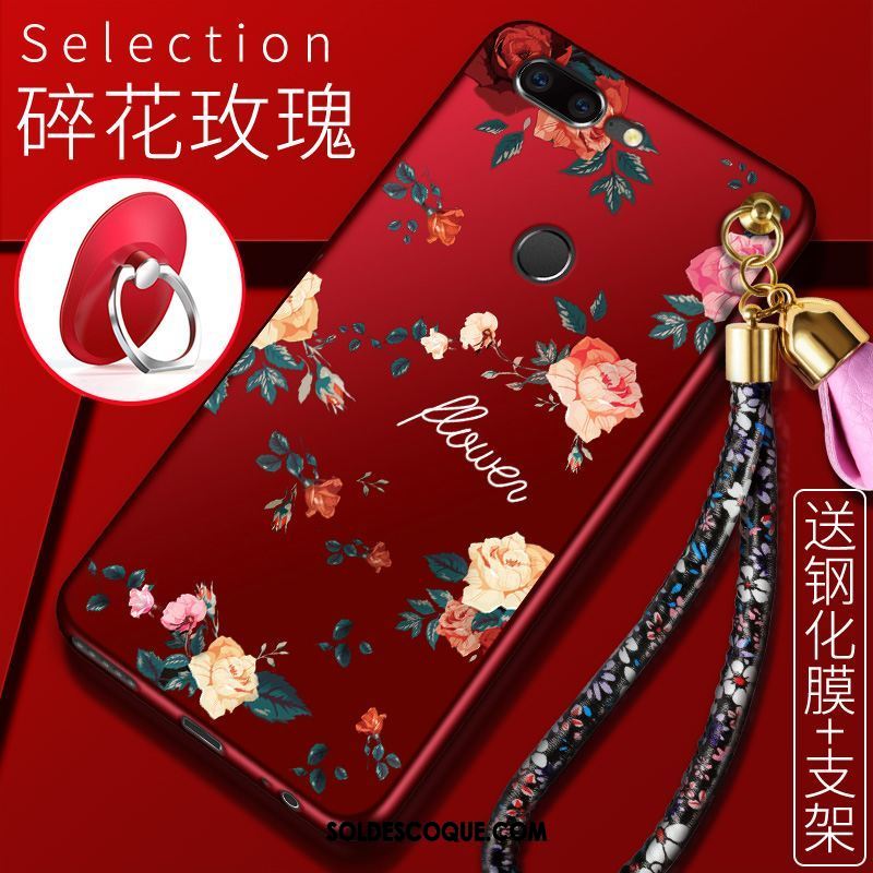 Coque Oneplus 5t Étui Créatif Fluide Doux Dessin Animé Fleur Pas Cher