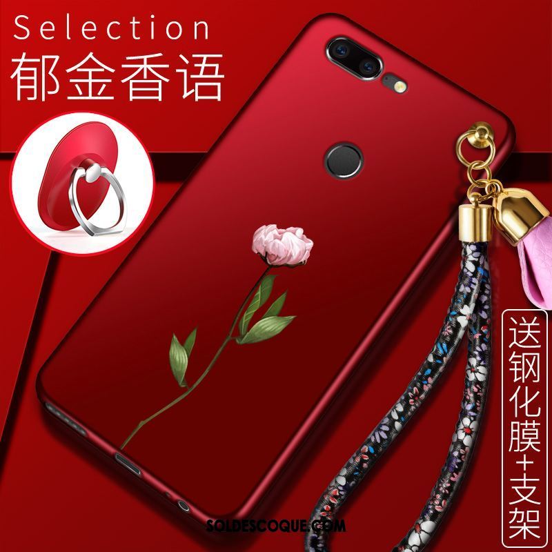 Coque Oneplus 5t Étui Créatif Fluide Doux Dessin Animé Fleur Pas Cher