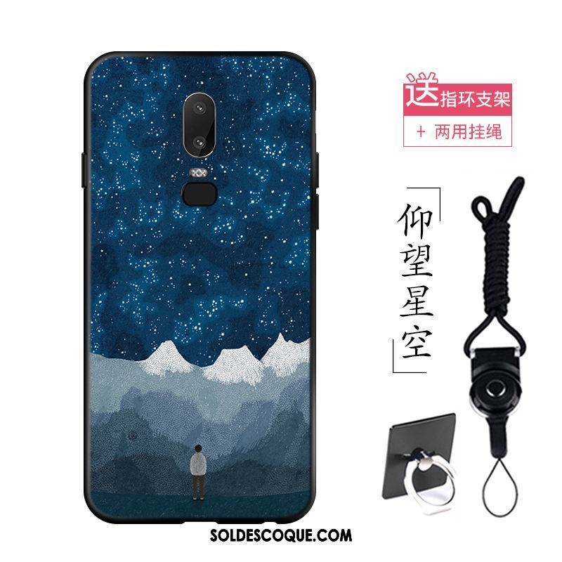 Coque Oneplus 6 Ciel Étoilé Protection Haute Créatif Silicone Pas Cher