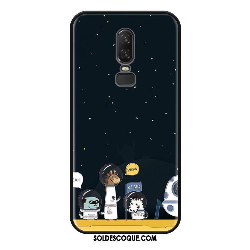 Coque Oneplus 6 Créatif Téléphone Portable Fluide Doux Étui Dessin Animé Housse En Ligne