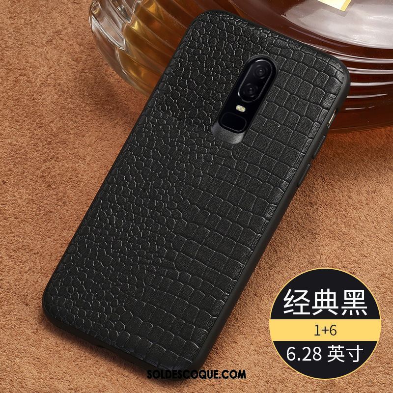 Coque Oneplus 6 Cuir Véritable Étui Nouveau Étui En Cuir Protection En Vente