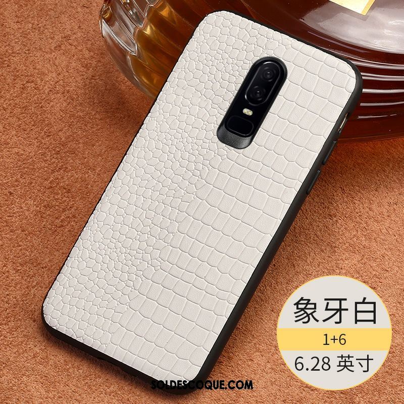 Coque Oneplus 6 Cuir Véritable Étui Nouveau Étui En Cuir Protection En Vente