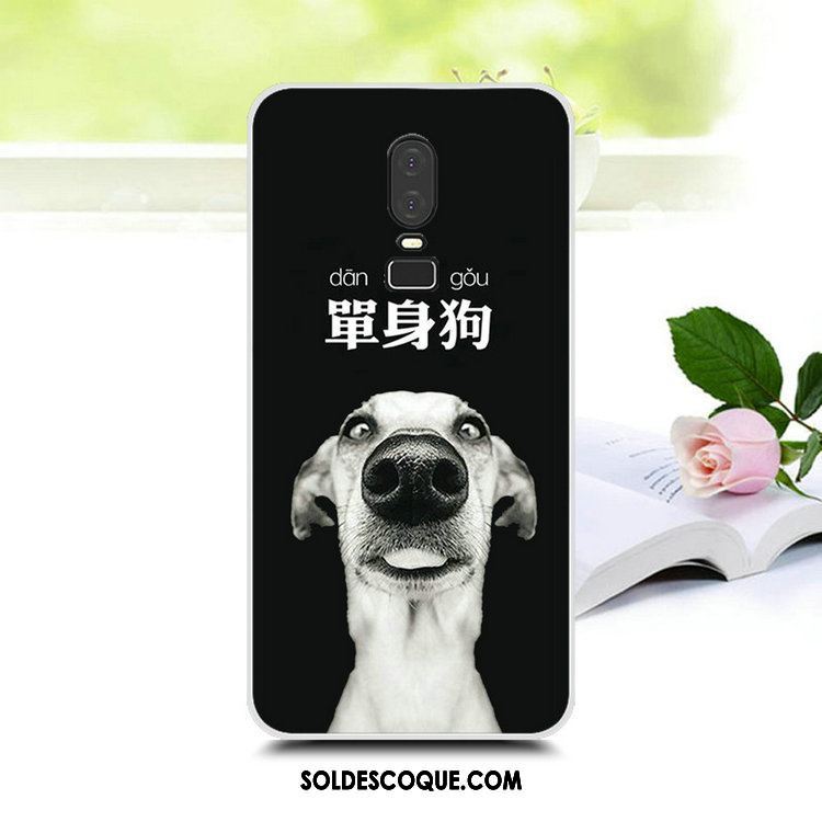 Coque Oneplus 6 Fluide Doux Personnalité Téléphone Portable Protection Étui France