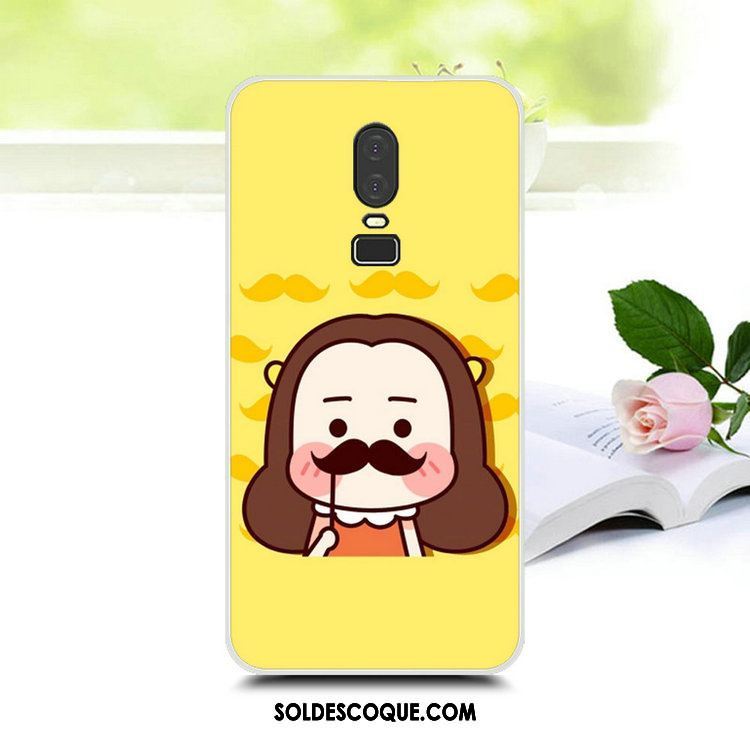 Coque Oneplus 6 Fluide Doux Personnalité Téléphone Portable Protection Étui France