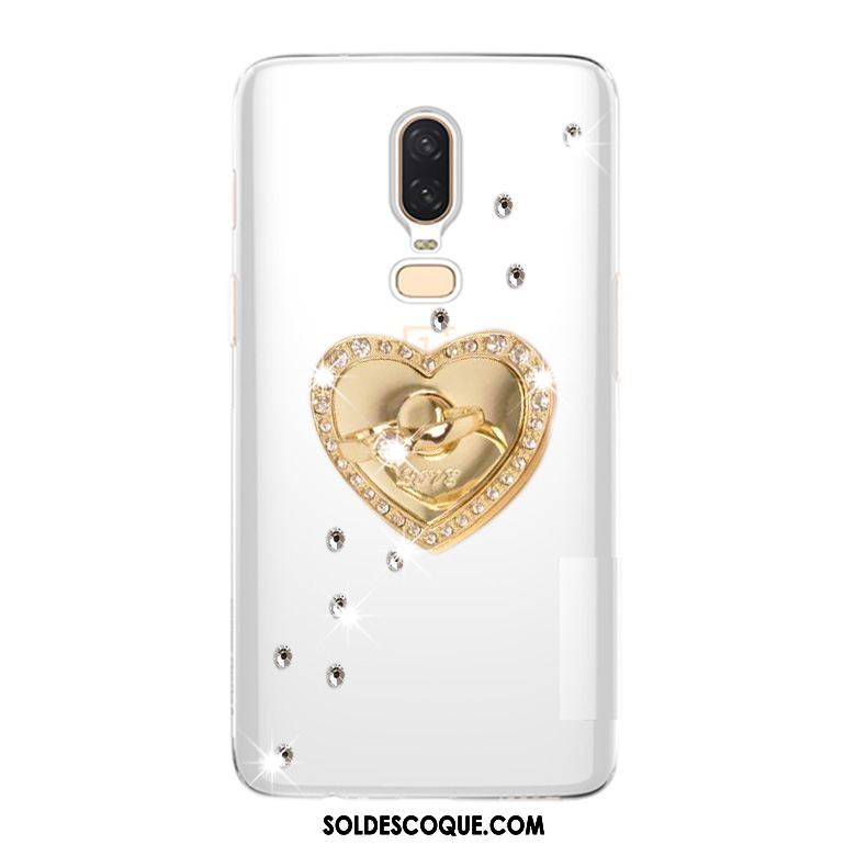 Coque Oneplus 6 Fluide Doux Strass Tendance Protection Étui En Vente