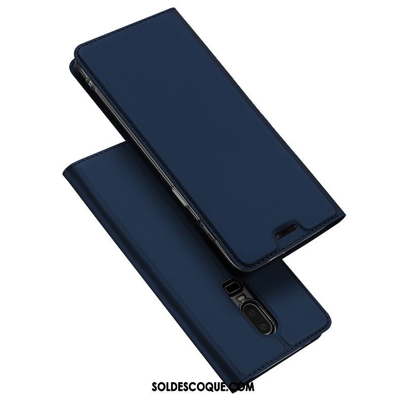 Coque Oneplus 6 Nouveau Protection Support Business Étui En Cuir Housse France