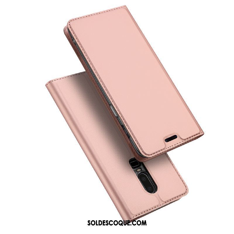 Coque Oneplus 6 Nouveau Protection Support Business Étui En Cuir Housse France