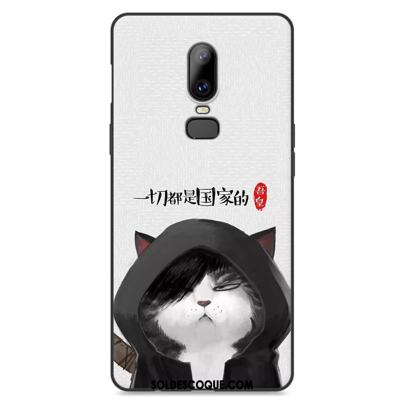 Coque Oneplus 6 Peinture Téléphone Portable Gris Drôle Incassable Soldes