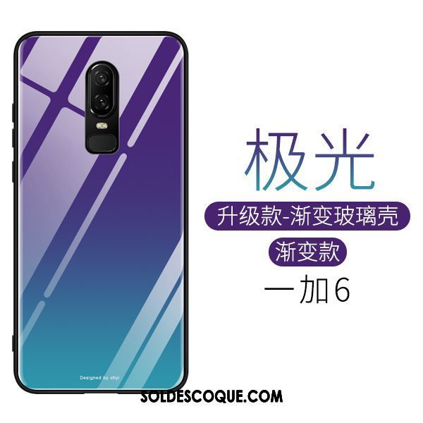 Coque Oneplus 6 Personnalité Très Mince Miroir Tout Compris Couvercle Arrière Pas Cher