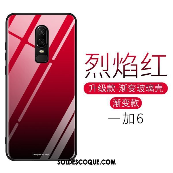 Coque Oneplus 6 Personnalité Très Mince Miroir Tout Compris Couvercle Arrière Pas Cher