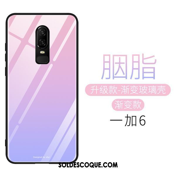 Coque Oneplus 6 Personnalité Très Mince Miroir Tout Compris Couvercle Arrière Pas Cher