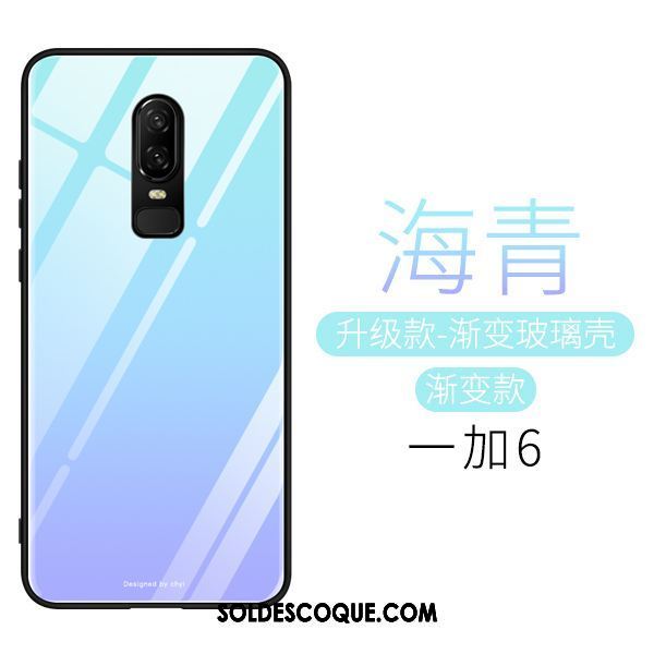 Coque Oneplus 6 Personnalité Très Mince Miroir Tout Compris Couvercle Arrière Pas Cher