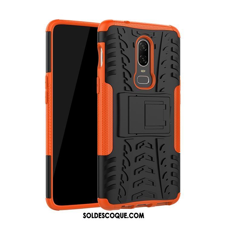 Coque Oneplus 6 Support Incassable Téléphone Portable Armure Marque De Tendance En Ligne