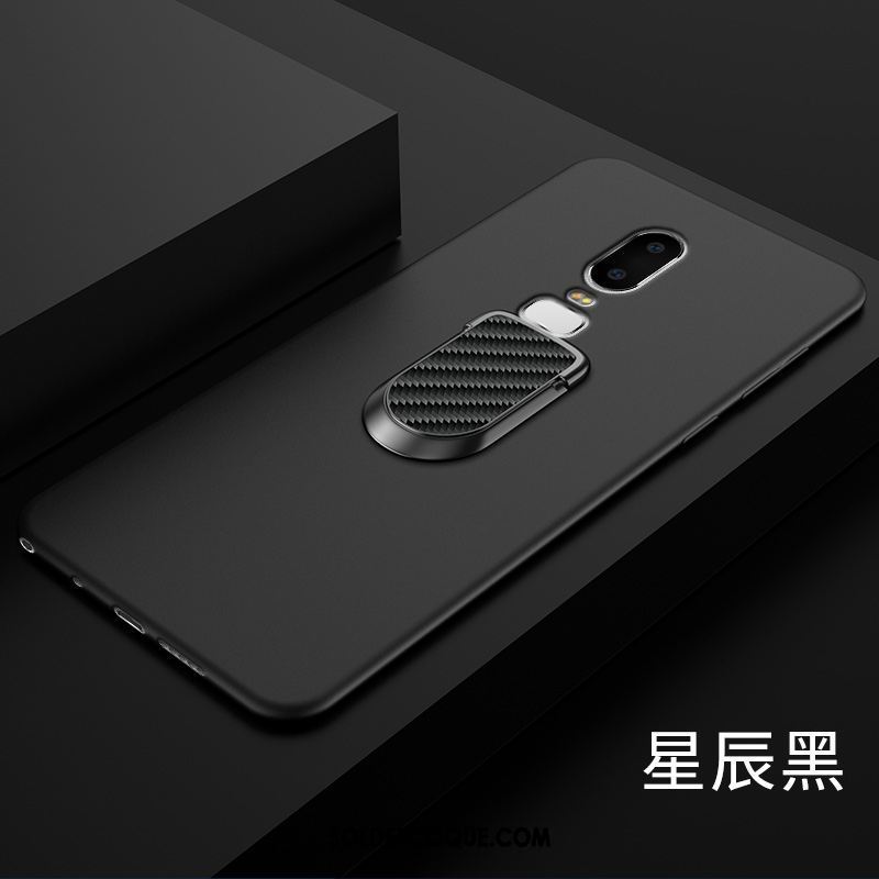 Coque Oneplus 6 Tout Compris Magnétisme Simple Étui Délavé En Daim En Ligne