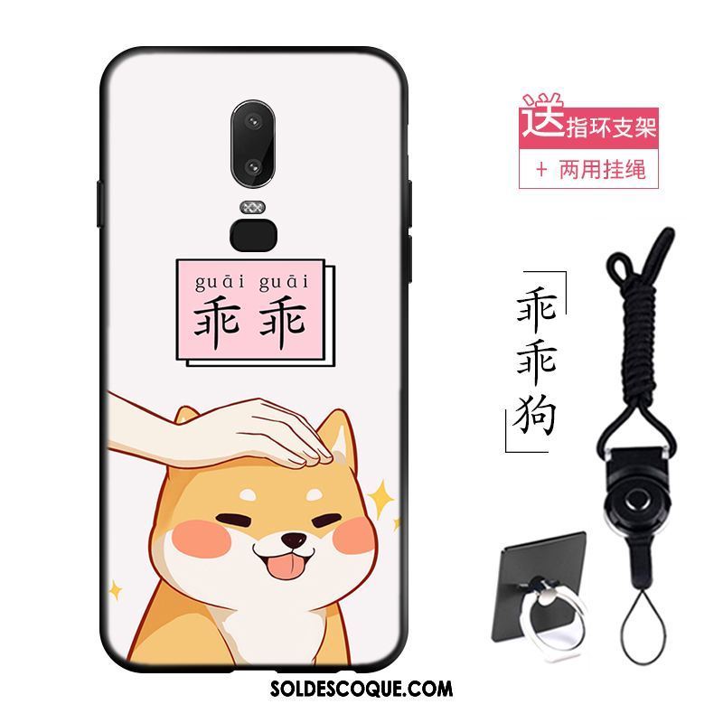 Coque Oneplus 6 Téléphone Portable Chiens Fluide Doux Étui Silicone Soldes