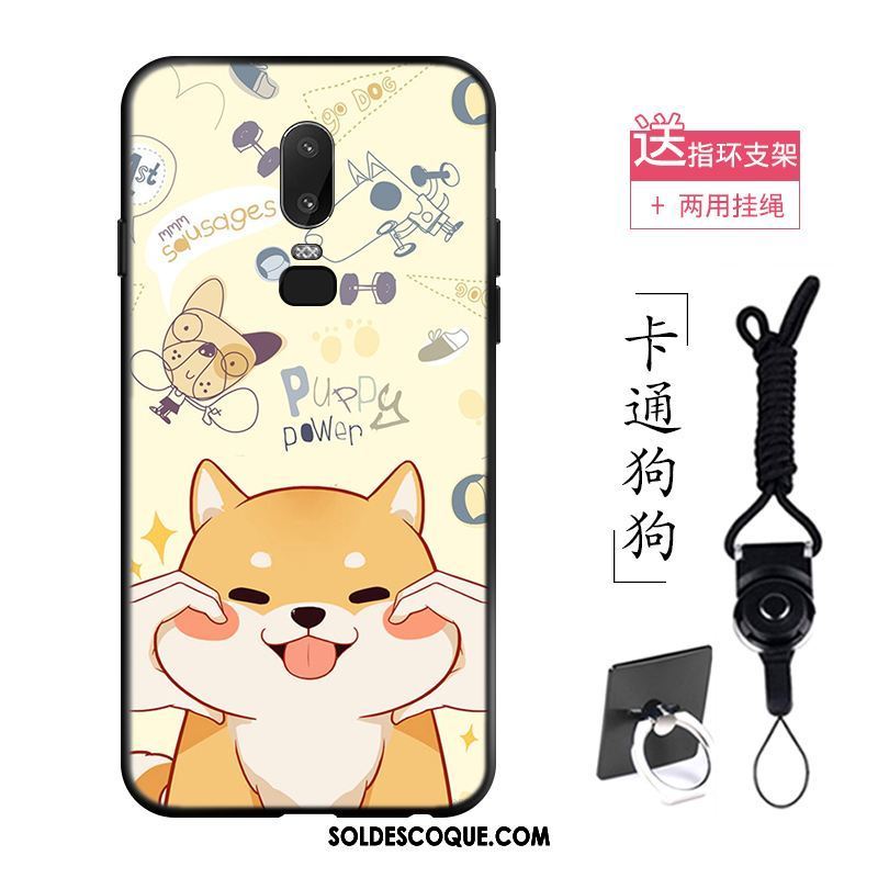 Coque Oneplus 6 Téléphone Portable Chiens Fluide Doux Étui Silicone Soldes