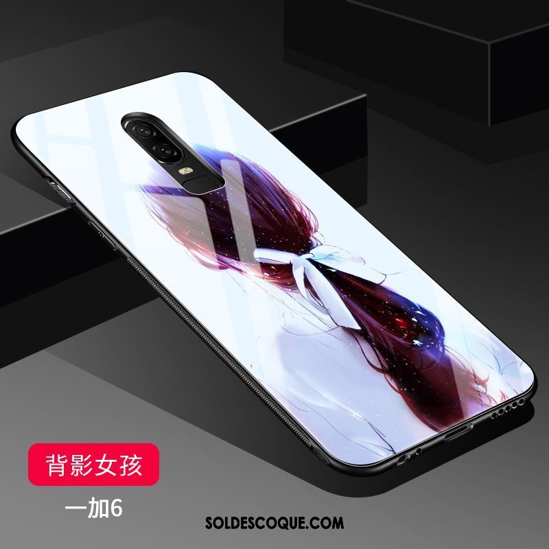 Coque Oneplus 6 Téléphone Portable Délavé En Daim Très Mince Protection Miroir Housse Soldes