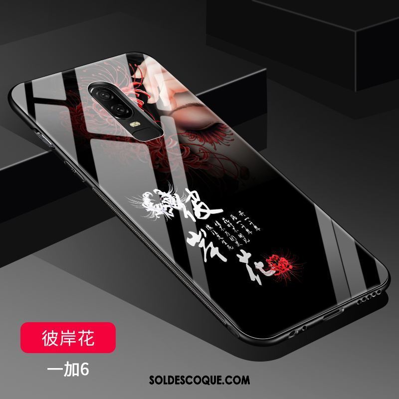 Coque Oneplus 6 Téléphone Portable Délavé En Daim Très Mince Protection Miroir Housse Soldes