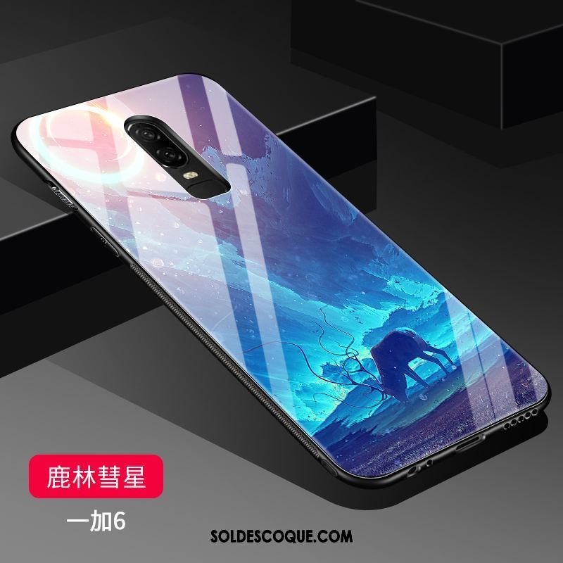 Coque Oneplus 6 Téléphone Portable Délavé En Daim Très Mince Protection Miroir Housse Soldes