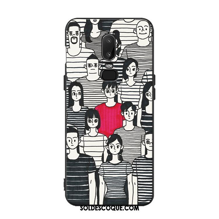 Coque Oneplus 6 Téléphone Portable Noir Protection Silicone Incassable Soldes