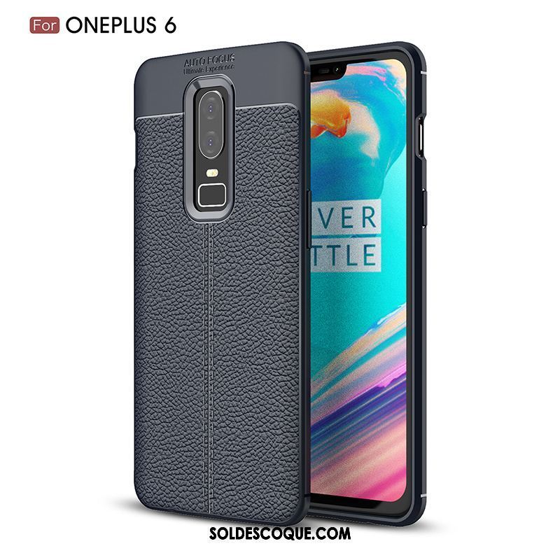 Coque Oneplus 6 Téléphone Portable Silicone Tendance Noir Modèle Fleurie Pas Cher