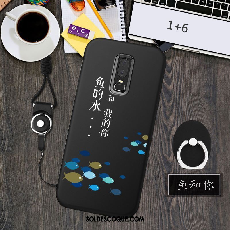 Coque Oneplus 6 Étui Téléphone Portable Incassable Silicone Personnalité Pas Cher