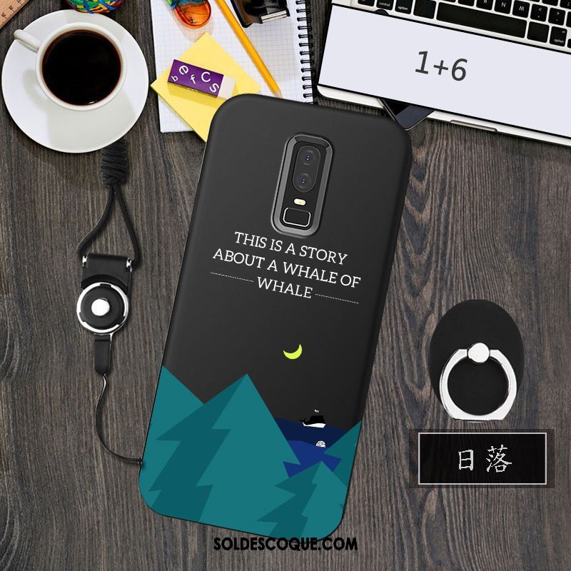 Coque Oneplus 6 Étui Téléphone Portable Incassable Silicone Personnalité Pas Cher